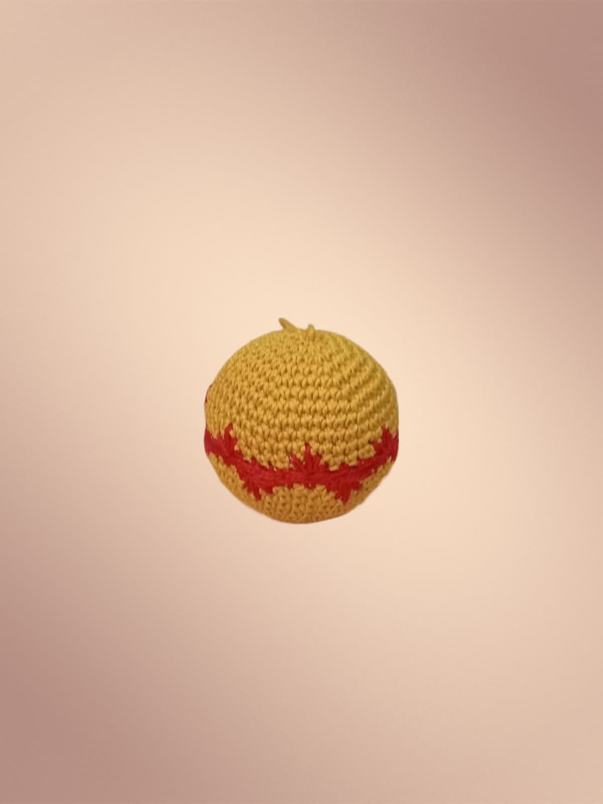 Bola navidad hecha a mano a ganchillo (amigurumi). - Imagen 5