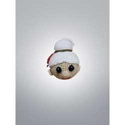 Bola navideña navidad para colgar hecha a mano a ganchillo (amigurumi). - Imagen 1