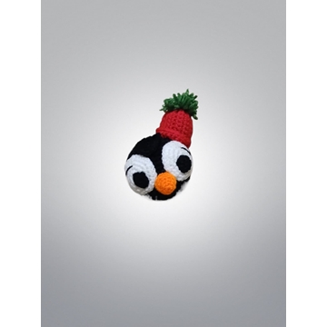 Bola navideña navidad para colgar hecha a mano a ganchillo (amigurumi). - Imagen 1