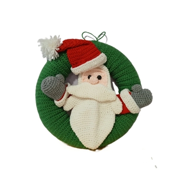 Corona navideña papá noel - Imagen 1