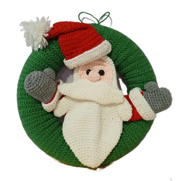 Corona navideña papá noel - Imagen 1