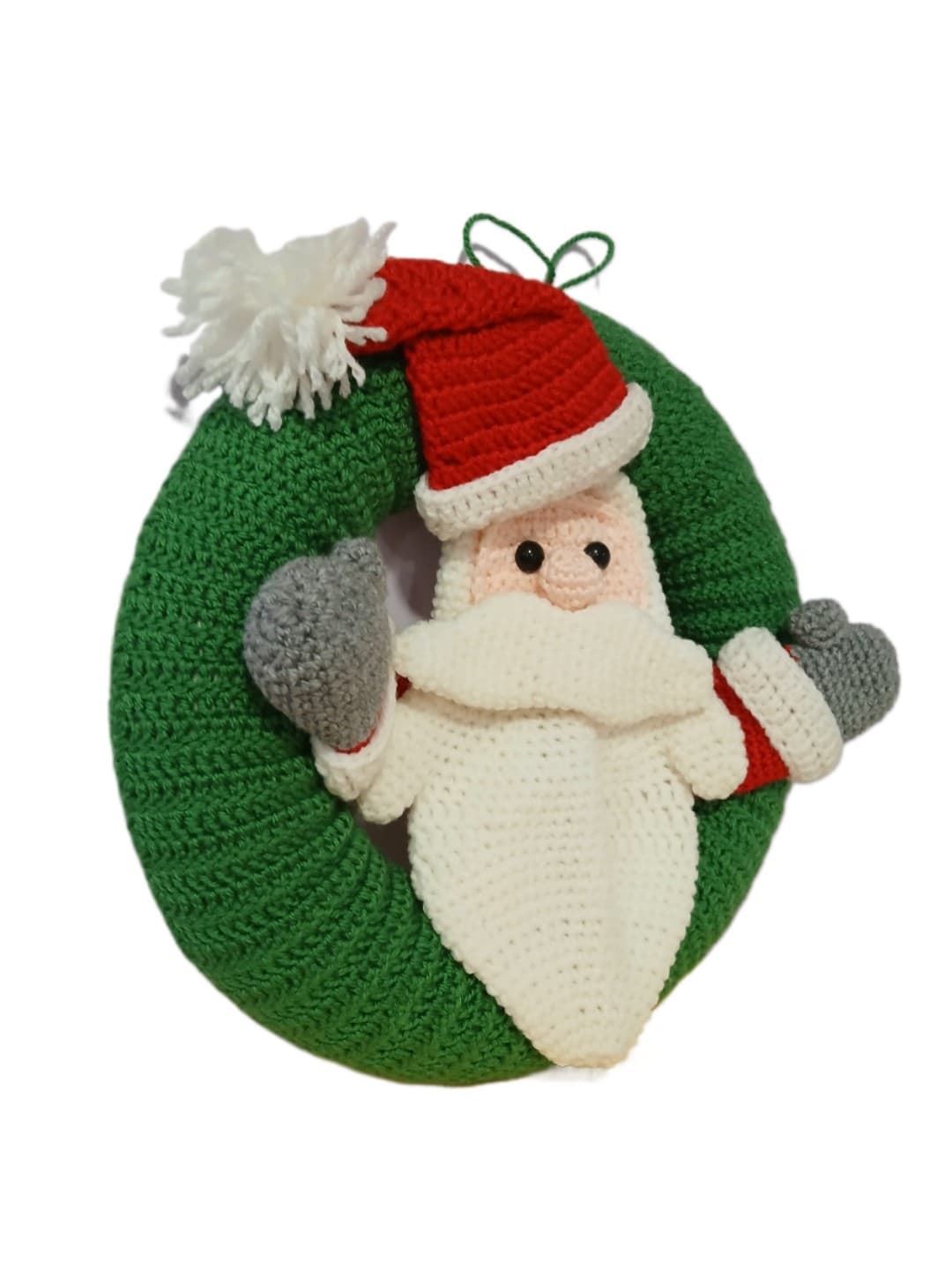 Corona navideña papá noel - Imagen 2