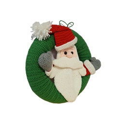 Corona navideña papá noel - Imagen 2