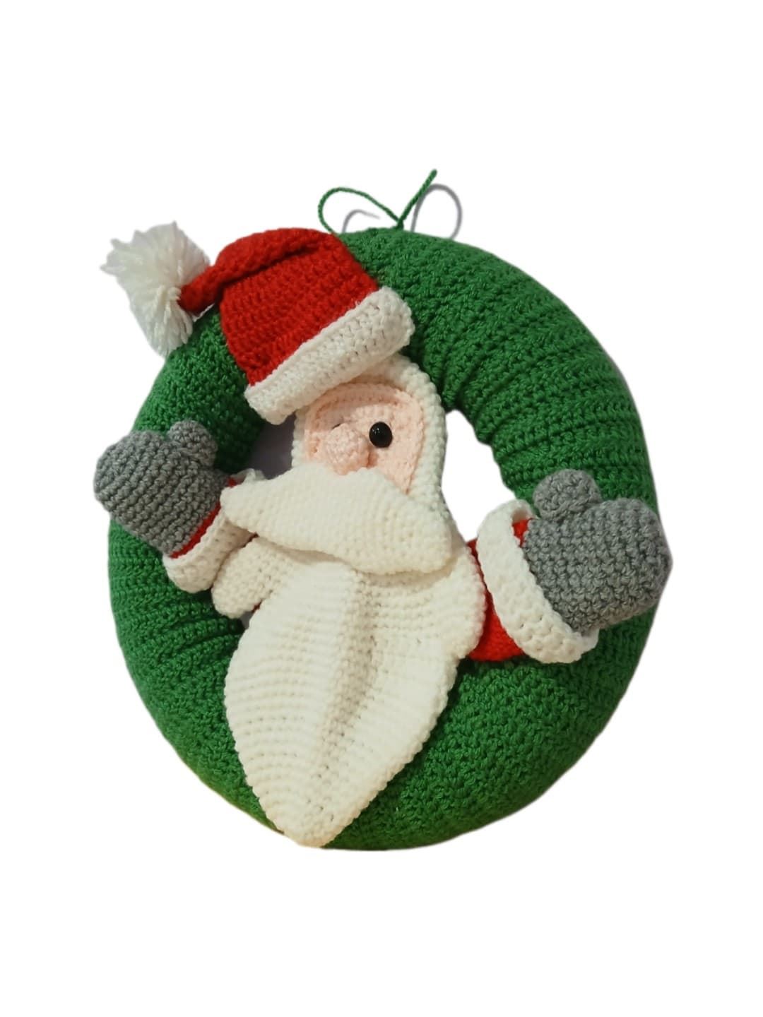 Corona navideña papá noel - Imagen 3