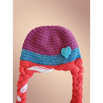 Gorro Anna Frozen hecho a mano a ganchillo - Imagen 2