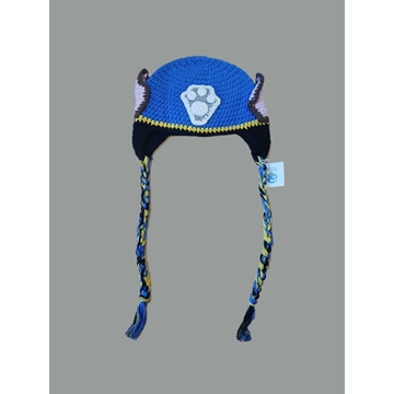 Gorro chase patrulla canina hecho a mano a ganchillo. - Imagen 1