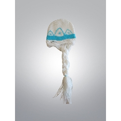 Gorro Elsa Frozen hecho a mano a ganchillo. - Imagen 1