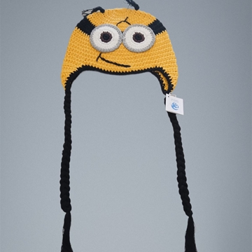 Gorro minnion gru mi villano favorito hecho a mano a ganchillo. - Imagen 1