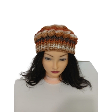 Gorro ondas tonos rosas hecho a mano a ganchillo (41) - Imagen 1