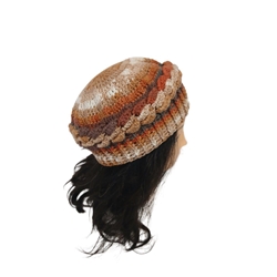 Gorro ondas tonos rosas hecho a mano a ganchillo (41) - Imagen 2