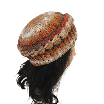 Gorro ondas tonos rosas hecho a mano a ganchillo (41) - Imagen 2