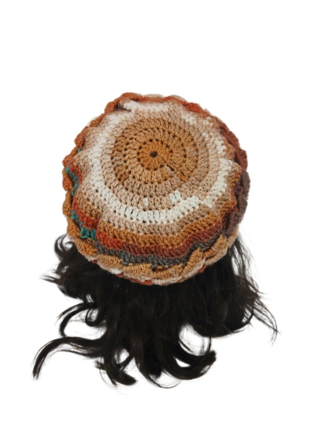 Gorro ondas tonos rosas hecho a mano a ganchillo (41) - Imagen 3