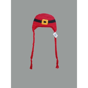 Gorro santa claus papá noel navidad  hecho a mano a ganchillo. - Imagen 1