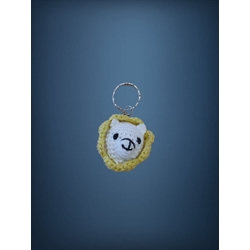 Llavero león amigurumi hecho a mano a ganchillo. - Imagen 1