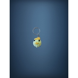 Llavero pato amigurumi hecho a mano a ganchillo. - Imagen 1