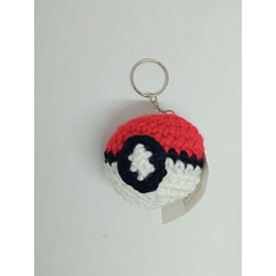 Llavero Pokeball amigurumi - Imagen 1