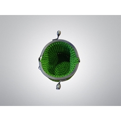 Monedero verde hecho a mano a ganchillo - Imagen 2