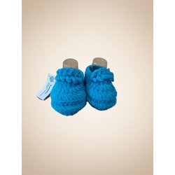 Patuco zapato azul hecho a mano a ganchillo - Imagen 2