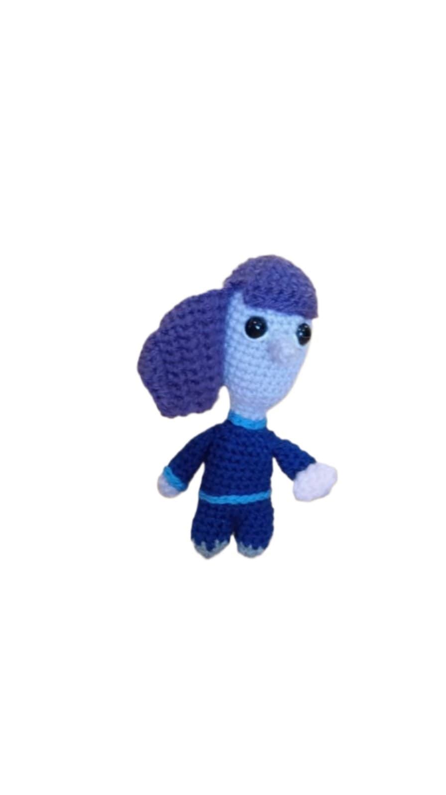 Peluche aburrimiento inside out del revés emociones hecha a mano a ganchillo (amigurumi). - Imagen 1