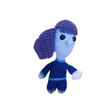 Peluche aburrimiento inside out del revés emociones hecha a mano a ganchillo (amigurumi). - Imagen 1