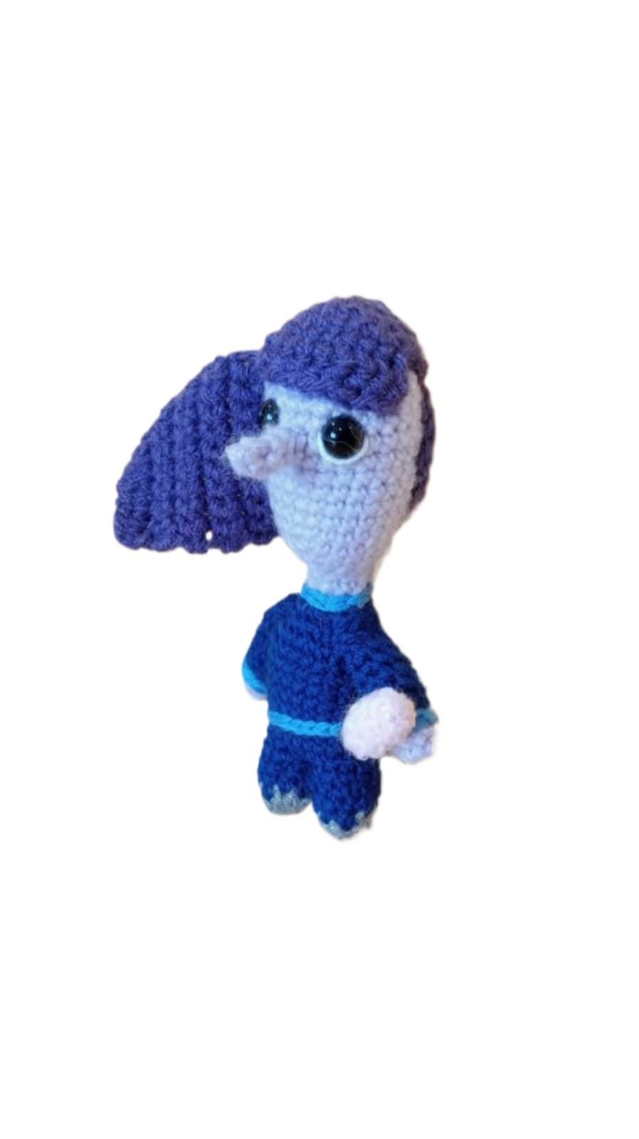 Peluche aburrimiento inside out del revés emociones hecha a mano a ganchillo (amigurumi). - Imagen 2