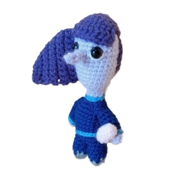 Peluche aburrimiento inside out del revés emociones hecha a mano a ganchillo (amigurumi). - Imagen 2