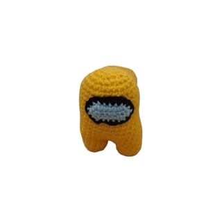 Peluche among us amarillo hecho a mano a ganchillo (amigurumi). - Imagen 1
