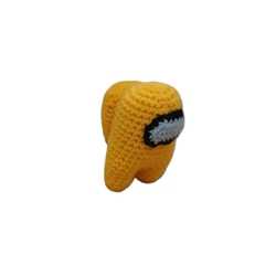Peluche among us amarillo hecho a mano a ganchillo (amigurumi). - Imagen 2