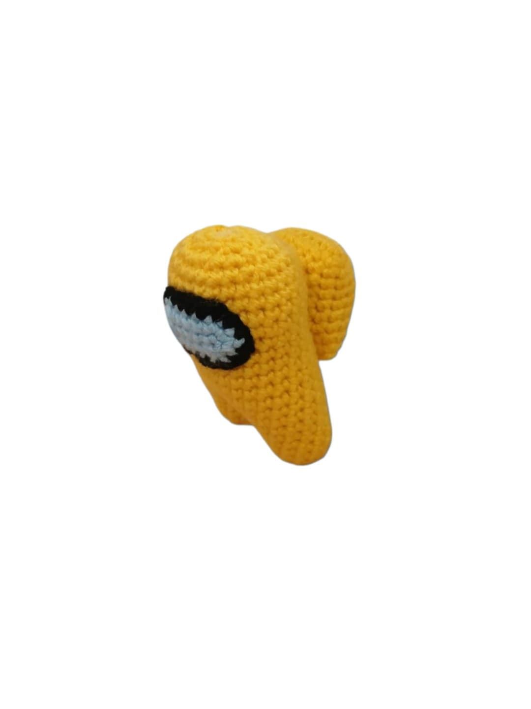 Peluche among us amarillo hecho a mano a ganchillo (amigurumi). - Imagen 3