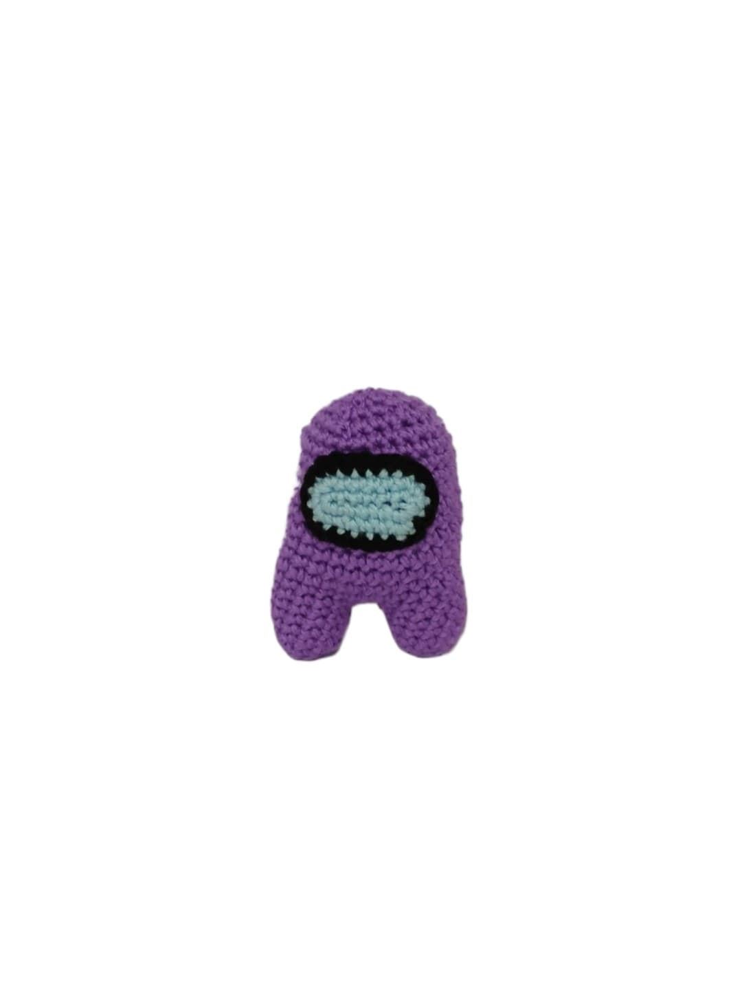 Peluche among us lila hecho a mano a ganchillo (amigurumi). - Imagen 1