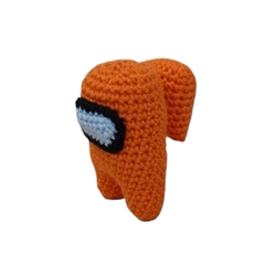 Peluche among us naranja hecho a mano a ganchillo (amigurumi). - Imagen 2