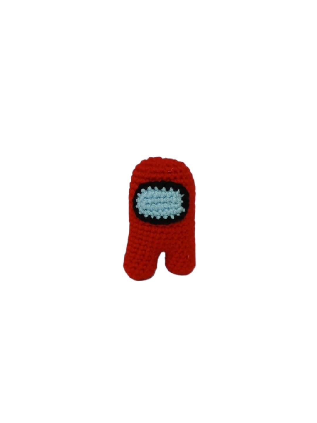 Peluche among us rojo hecho a mano a ganchillo (amigurumi). - Imagen 1