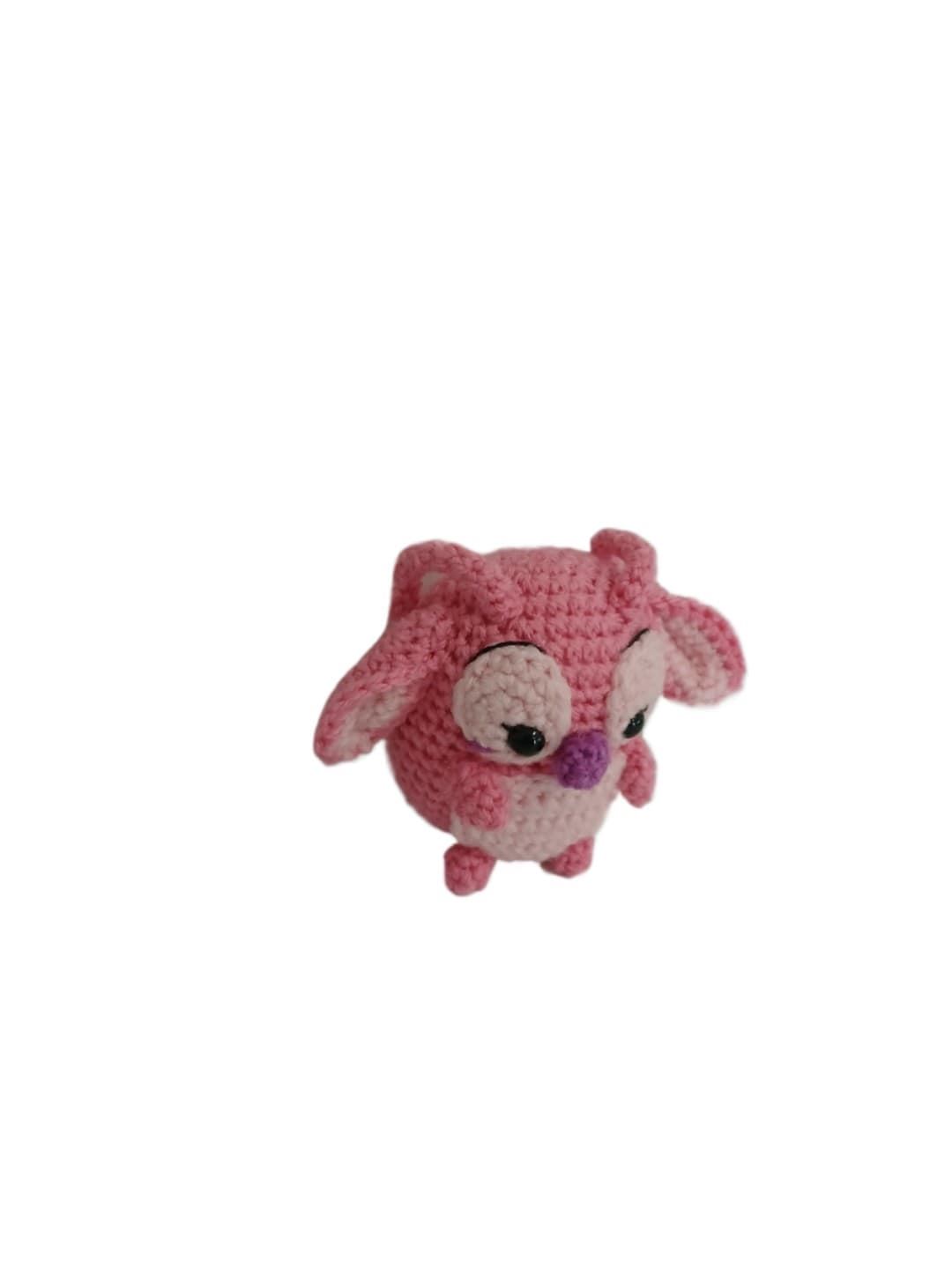 Peluche angel stitch mini hecho a mano a ganchillo (amigurumi). - Imagen 3