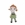 Peluche anna frozen hecha a mano a ganchillo (amigurumi). - Imagen 1