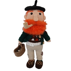 Peluche apalpador navidad navideño hecho a mano a ganchillo (amigurumi). - Imagen 1