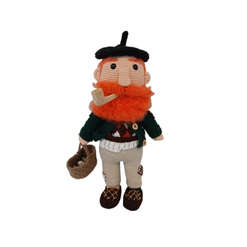 Peluche apalpador navidad navideño hecho a mano a ganchillo (amigurumi). - Imagen 1