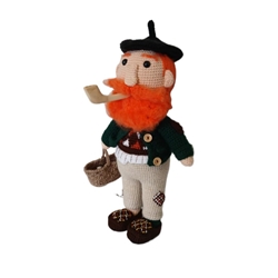 Peluche apalpador navidad navideño hecho a mano a ganchillo (amigurumi). - Imagen 2