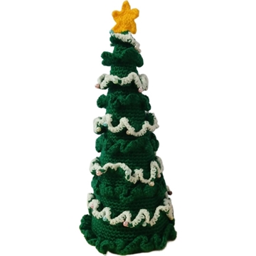 Peluche árbol navidad hecho a mano a ganchillo (amigurumi). - Imagen 2