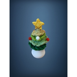 Peluche árbol navidad hecho a mano a ganchillo (amigurumi). - Imagen 1