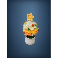 Peluche  árbol navidad hecho a mano a ganchillo (amigurumi). - Imagen 1