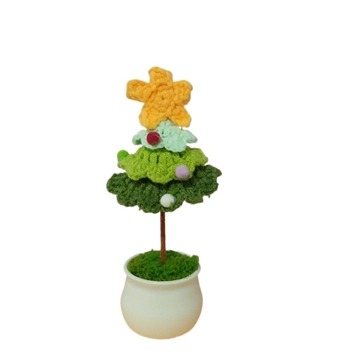Peluche  árbol navidad hecho a mano a ganchillo (amigurumi). - Imagen 1