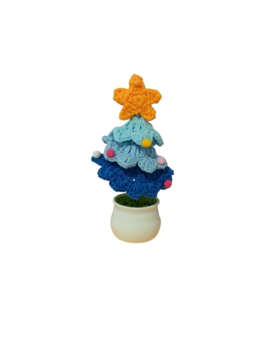 Peluche  árbol navidad hecho a mano a ganchillo (amigurumi). - Imagen 1