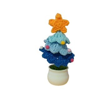 Peluche  árbol navidad hecho a mano a ganchillo (amigurumi). - Imagen 1