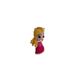Peluche aurora princesa hecha a mano a ganchillo (amigurumi). - Imagen 2