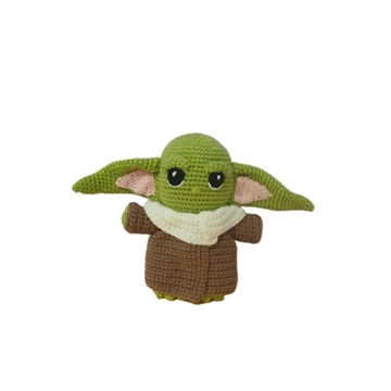 Peluche baby yoda star wars hecho a mano a ganchillo (amigurumi). - Imagen 1