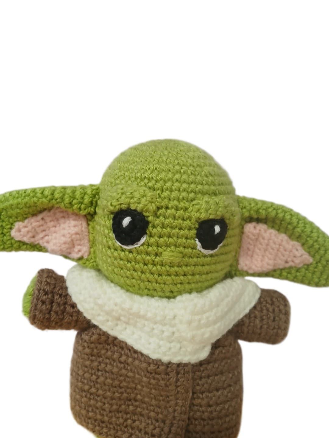 Peluche baby yoda star wars hecho a mano a ganchillo (amigurumi). - Imagen 4