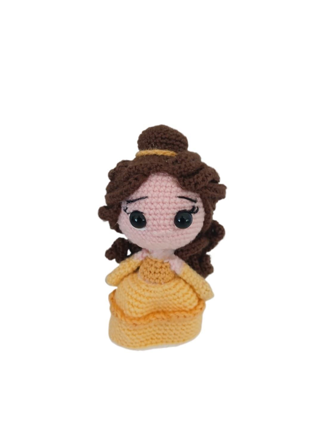 Peluche bella princesa hecha a mano a ganchillo (amigurumi). - Imagen 1