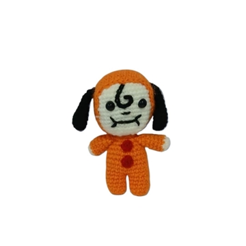 Peluche bt21 naranja hecho a mano a ganchillo (amigurumi). - Imagen 1