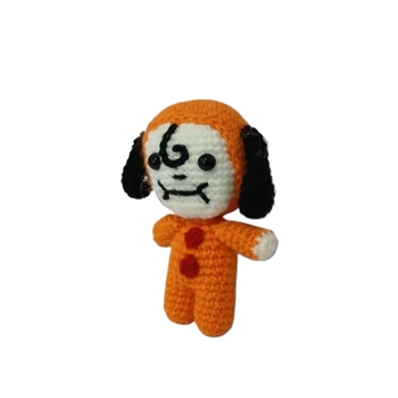 Peluche bt21 naranja hecho a mano a ganchillo (amigurumi). - Imagen 2