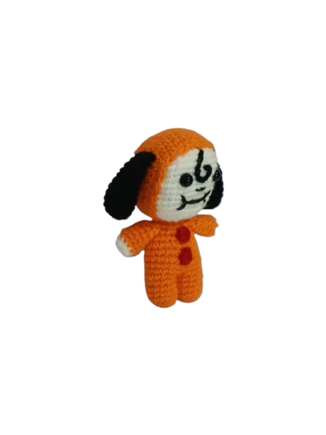 Peluche bt21 naranja hecho a mano a ganchillo (amigurumi). - Imagen 3